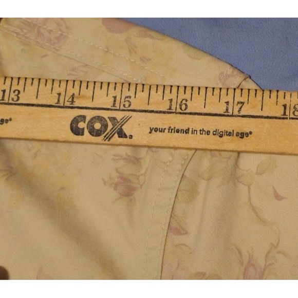 Ralph Lauren Polo Jeans Co Lightweight Floral Jacket Tan Sz Large - Picture 8 of 8